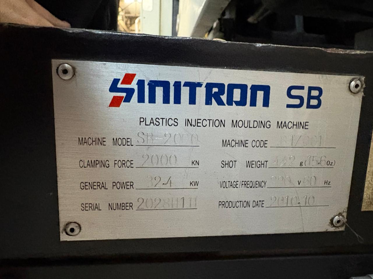 Injetora Borchê SB 200 Sinitron